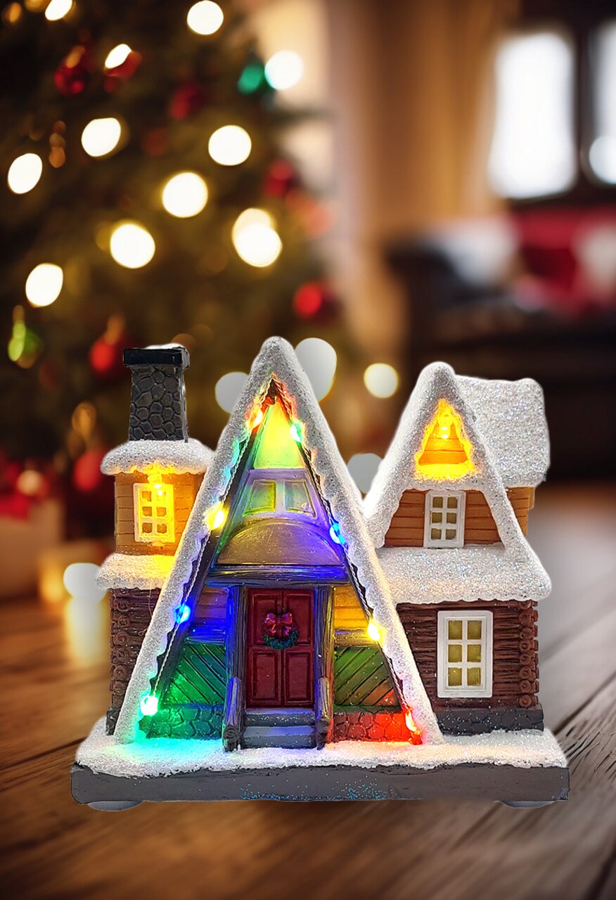 Snowy Holiday House - Christmas Village Collection by Wizardi F07-N6-1A
